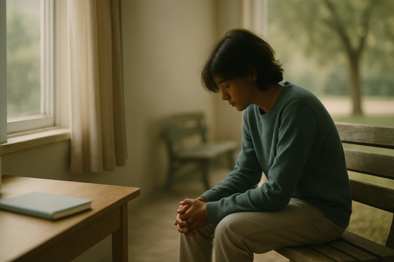 Photorealistic editorial photography header image for an article on Family Influence on Teen Mental Health: Patterns to Know